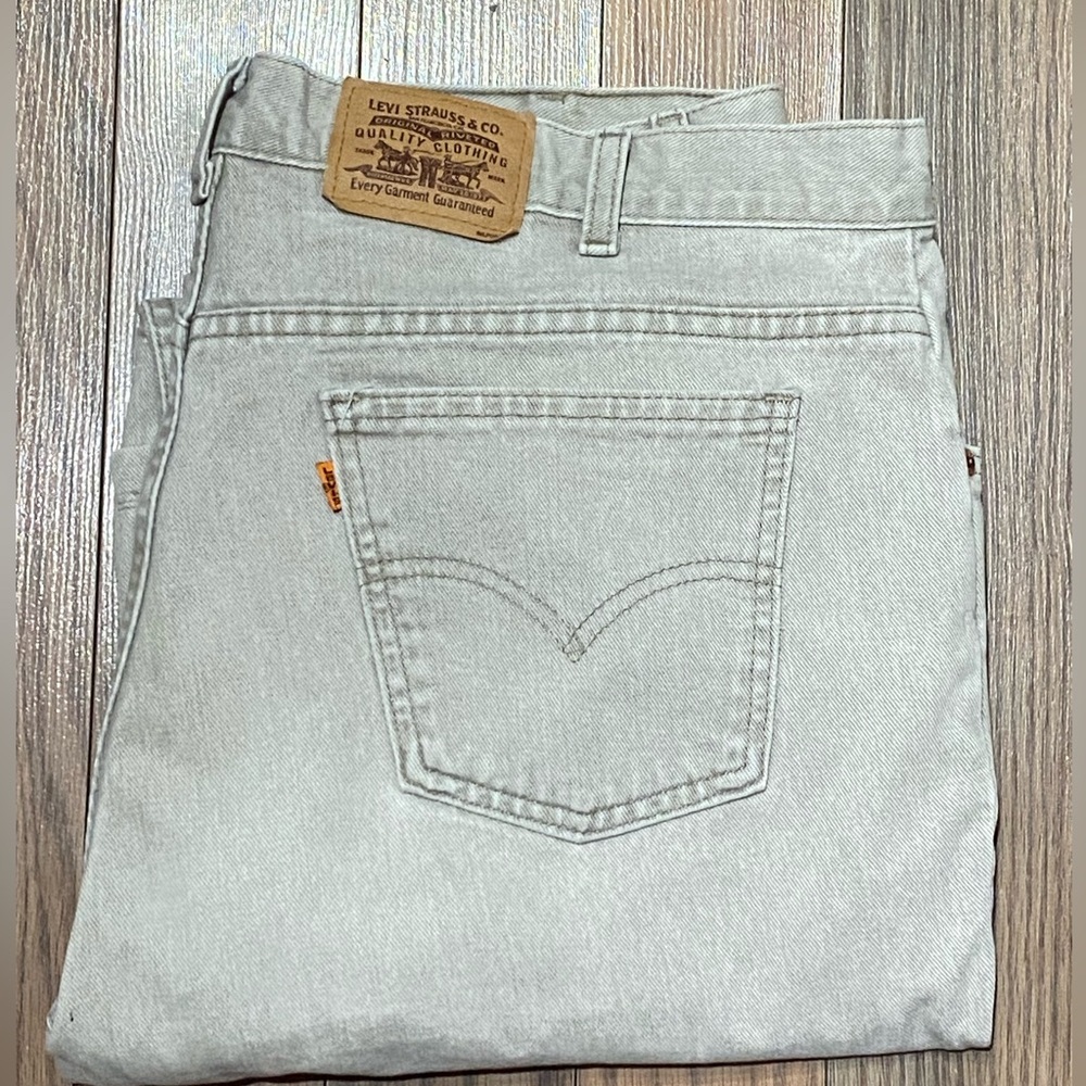 Vintage Orange Tab Levi’s  Beige Denim Jeans